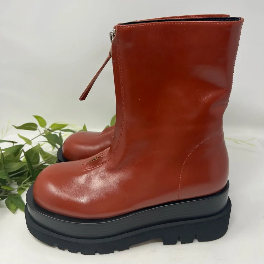 New Jeffrey Campbell Dozed Platform Chunky Boots Size 7 - Picture 6 of 8